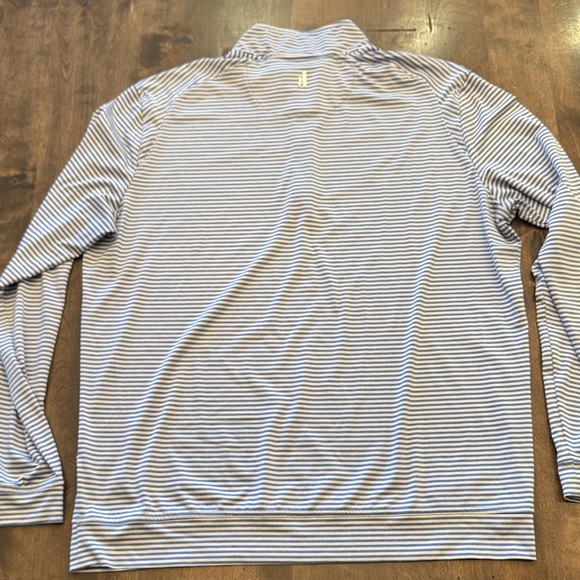 Johnnie O Ultra Light Weight Turn Striped Quarter-Zip - UPF 50 Sun Protection - Picture 5 of 6